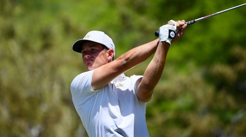 Georgia Tech golfer Noah Norton at the third round of the NCAA Championship May 30, 2021 at Grayhawk Golf Club in Scottsdale, Ariz. (Tim Cowie/Georgia Tech Athletics)