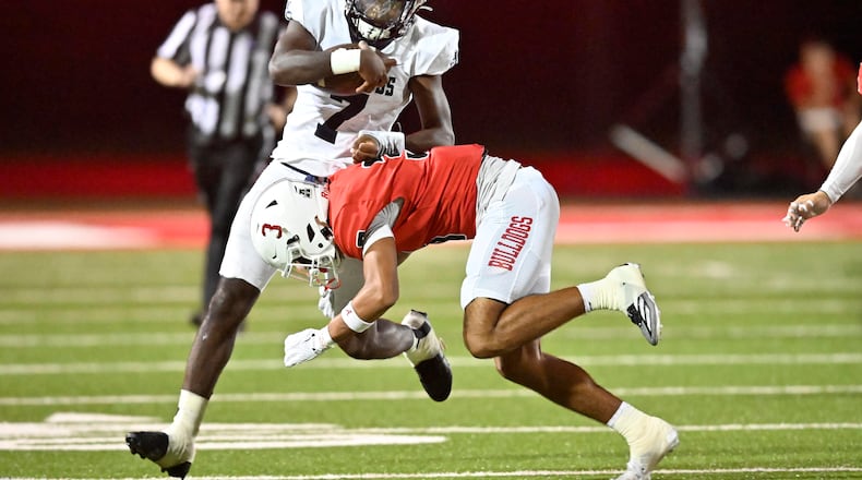 Scenes from the Norcross at N. Gwinnett GHSA region football game in Suwanee, GA., on Friday, Oct. 25, 2024. (Jim Blackburn for the AJC)
