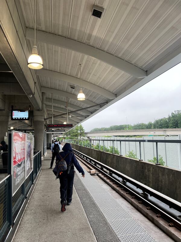 Opinion Editor David Plazas was a metro Atlanta newcomer when he took this photo to accompany a May story about getting lost riding MARTA . (David Plazas/AJC)