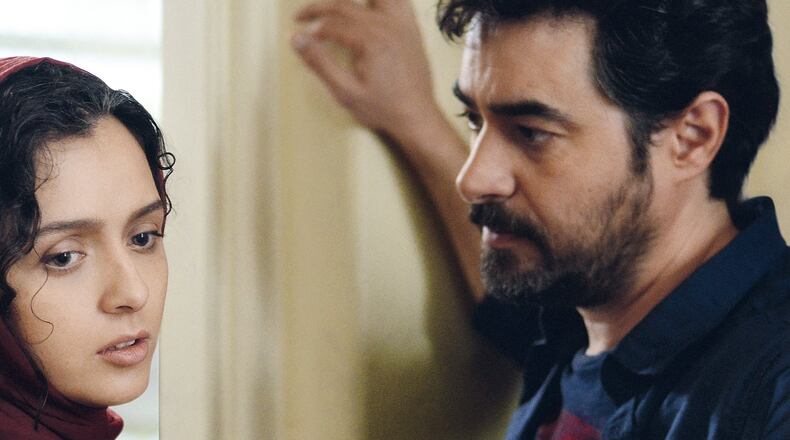 Taraneh Alidoosti and Shahab Hosseini star in Asghar Farhadi’s “The Salesman.” The Iranian actors play husband-and-wife members of a theater company engaged in a production of Arthur Miller’s “Death of a Salesman.” (Amazon Studios, Cohen Media Group via The New York Times)
