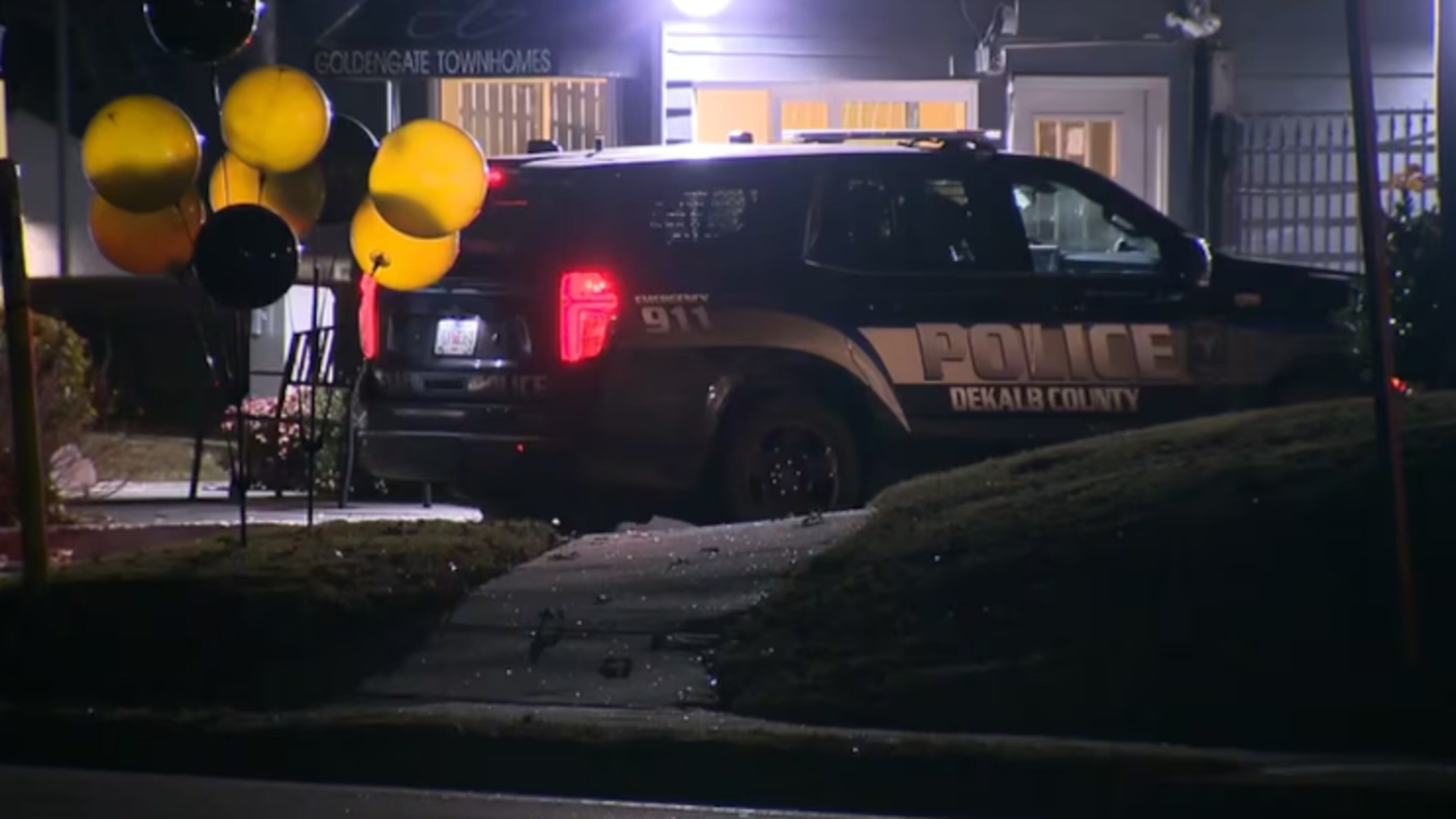 Police respond to a shooting on Chatfield Drive shortly after 1 a.m. Friday. (Channel 2 Action News)