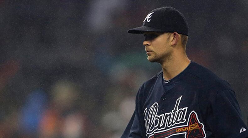Braves starter Mike Minor was charged with six runs in 6-2/3 innings of an 8-3 loss to the Detroit Tigers on Sunday night at Comerica Park.