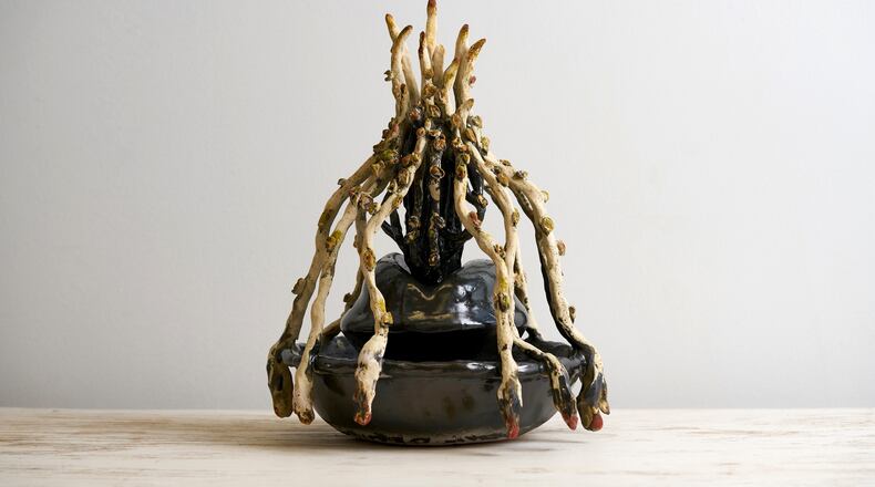 "Balming Vessel IV," 2024, is included in Iman Person's exhibit "Old Suns" at the End Project Space.