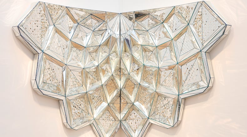 Monir Farmanfarmaian's "Untitled (Muqarnas)," 2012, is a selfie magnet at the High Museum of Art's current exhibit of the Iranian artist's work.