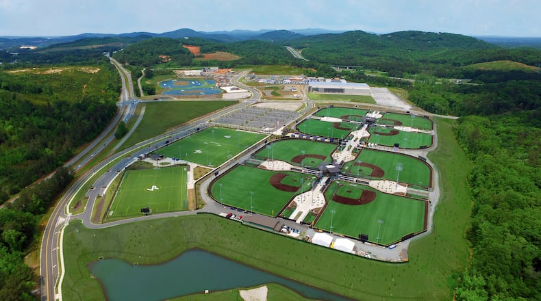 This is an aerial view of LakePoint's south campus.