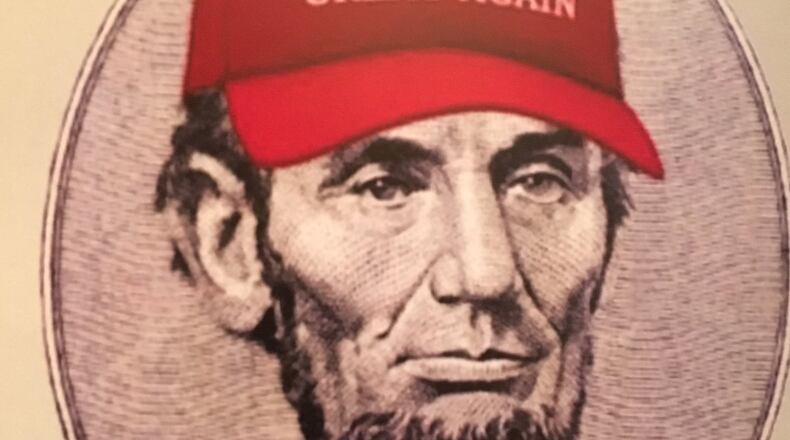 The cover of the 2017 Lincoln Day dinner for the Republican Party of Palm Beach County, held at Donald Trump's Mar-a-Lago resort.