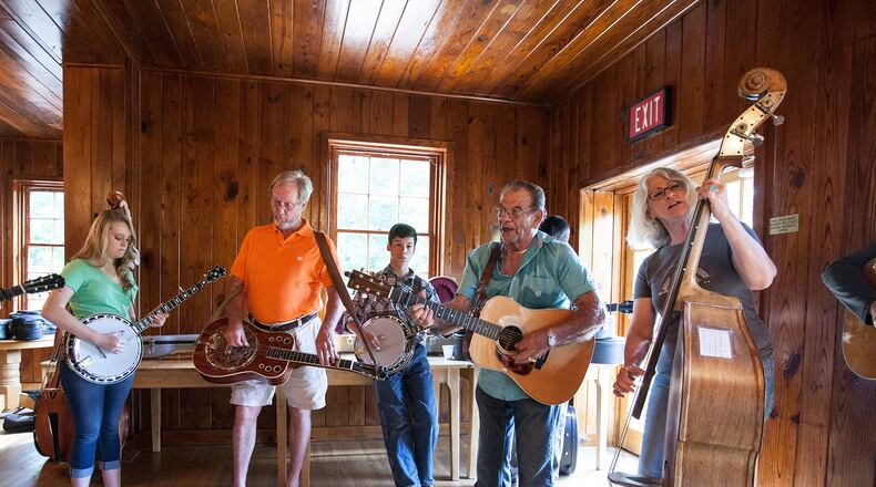 Musicians gather every second Saturday from June to December to play and jam at the Lodge at Table Rock State Park. CONTRIBUTED BY PERRY BAKER