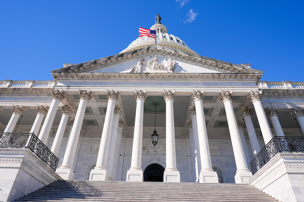 The U.S. Capitol is photographed on 37th day of the government shutdown, Thursday, Nov. 6, 2025, in Washington. (AP Photo/Mariam Zuhaib)