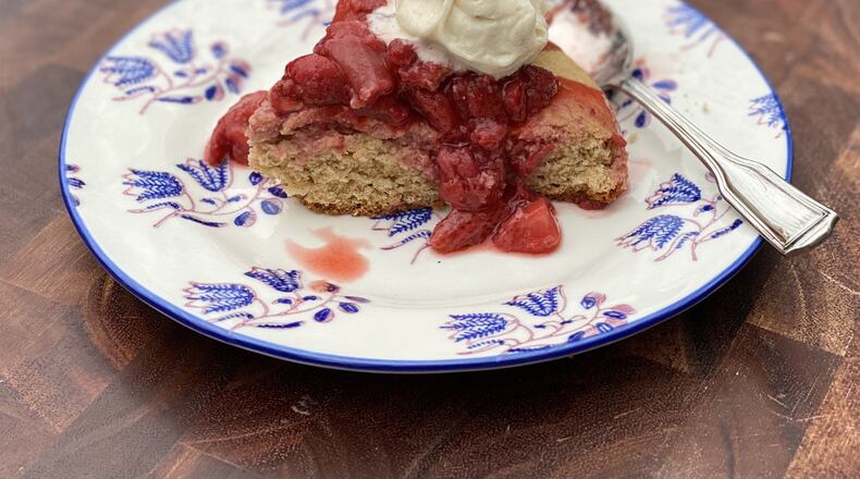 Less sugar and more whole-wheat flour transform strawberry shortcake into a healthy dessert (or breakfast). CONTRIBUTED BY KELLIE HYNES