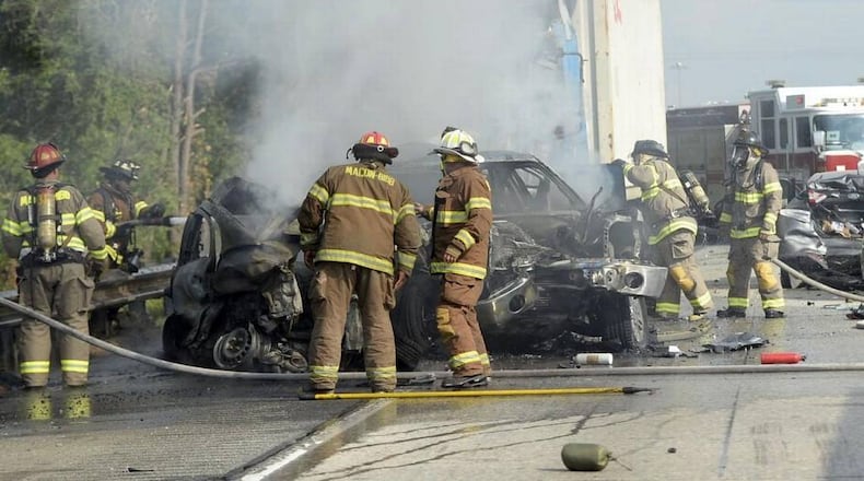 At least three people have died in a wreck on I-16 in Middle Georgia. (Credit: Macon Telegraph)