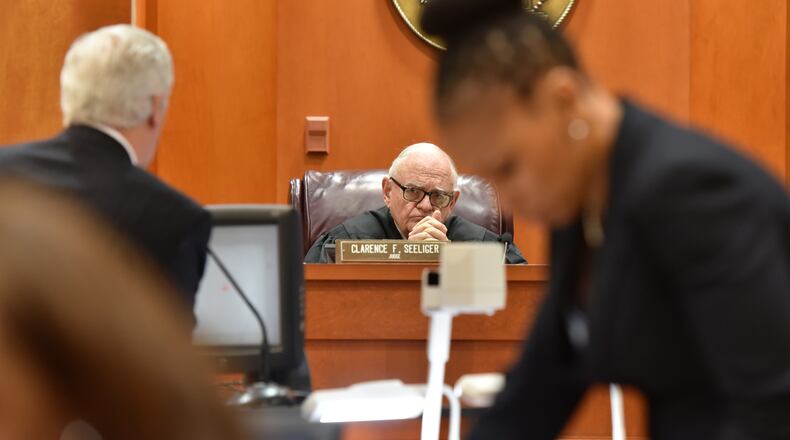 Judge Clarence Seeliger presides over a 2016 court case. AJC file