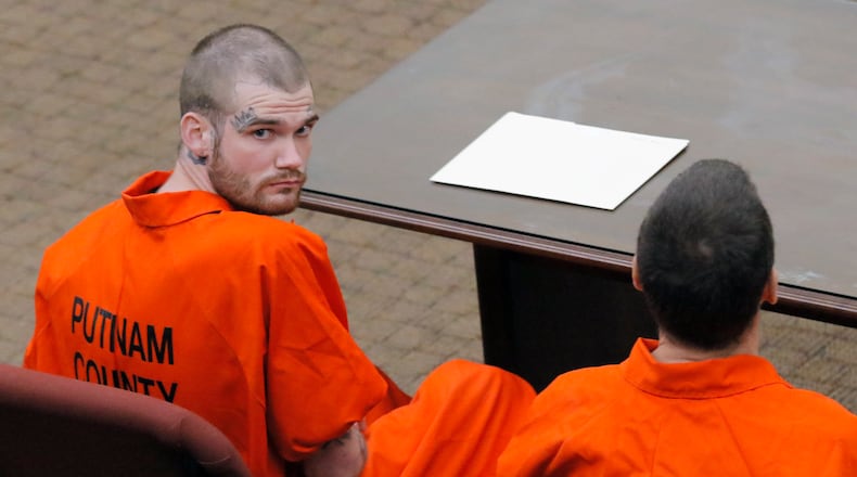 Ricky Dubose (left), was sentenced to death Thursday in the 2017 murders of two Georgia Corrections officers.
(BOB ANDRES /BANDRES@AJC.COM)