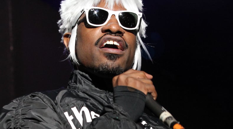 Andre 3000 and a jumpsuit. Photo: Robb D. Cohen/www.robbsphotos.com.