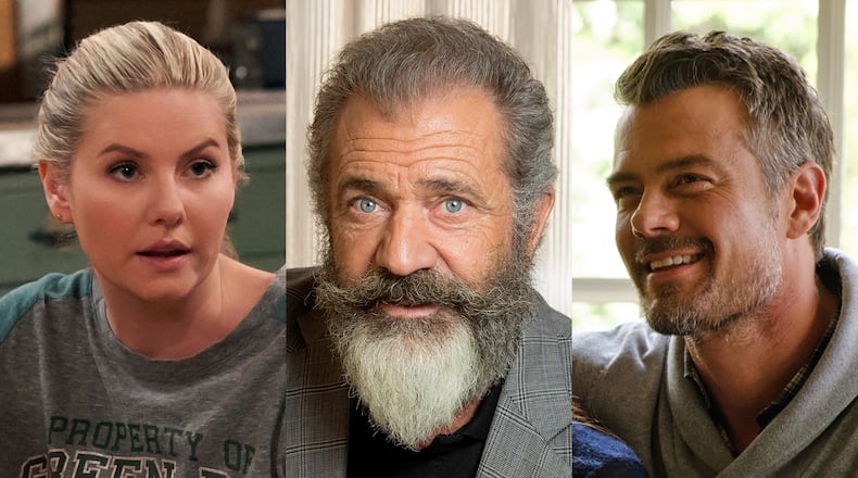 Elisha Cuthbert, Mel Gibson and Josh Duhamel star in a new heist movie shooting in Georgia called "Bandit." CR: Netflix, AP, Fox 2000