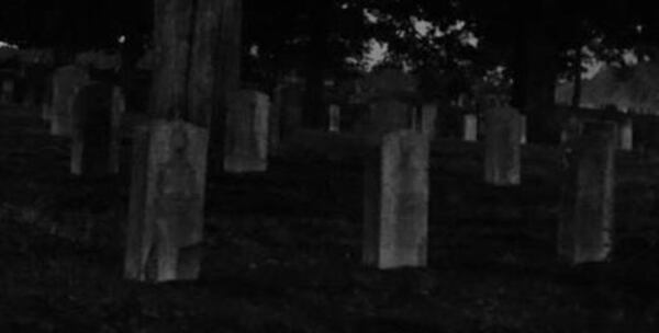 Scott Addison took this photo in a Griffin graveyard. Notice anything on the headstones?