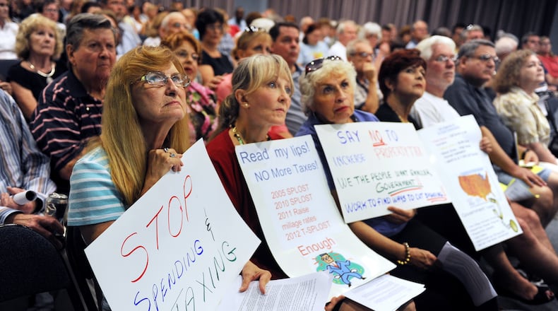 FILE PHOTO: Cobb County has been known as a conservative bastion with many residents opposed to increased government spending. (Bita Honarvar bhonarvar@ajc.com)