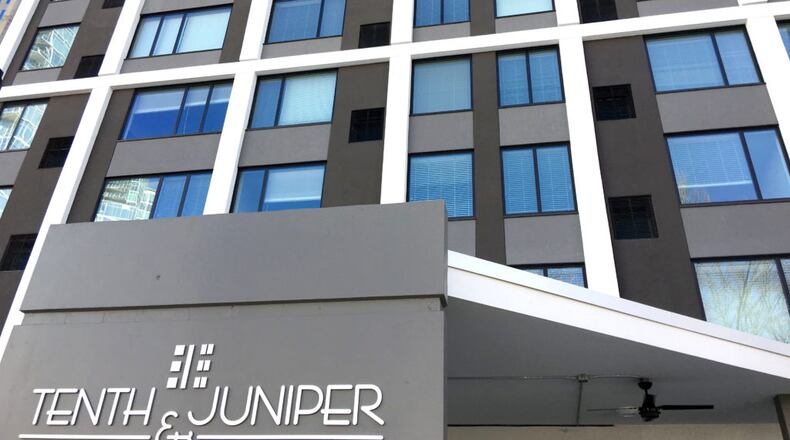 Residents of the newly renovated 10th & Juniper midtown highrise recently moved back in. CONTRIBUTED