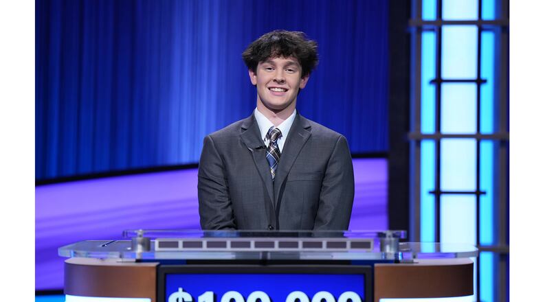Justin Bolsen, a Canton resident who attends Brown University, won $100,000 in the 2023 High School Reunion Tournament that concluded Thursday, March 9, 2023. JEOPARDY