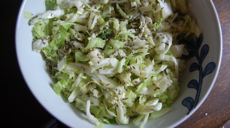 Julie Skinner, founder of Atlanta’s Root Kitchens, teaches classes in food waste and fermentation. On March 7, she will demonstrate how to make sauerkraut as part of programming for the Atlanta Science Festival. Visit atlantasciencefestival.org for details. CONTRIBUTED BY JULIA SKINNER