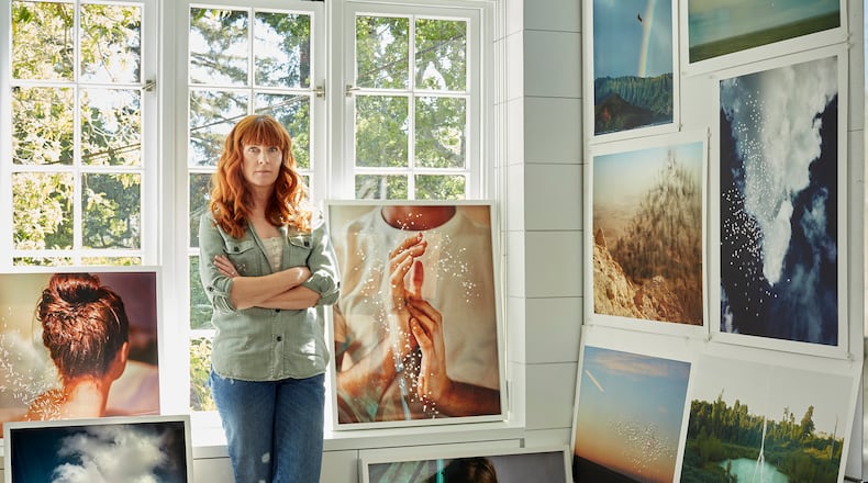 Photographer Tabitha Soren with her work.
(Courtesy of Jackson Fine Art)
