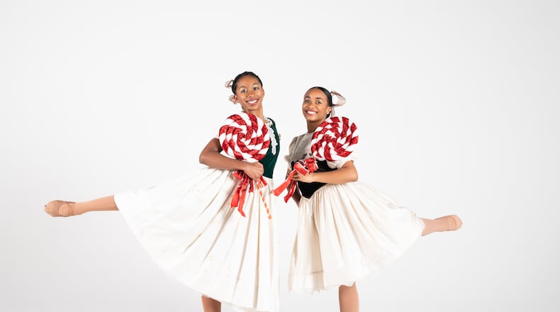 Justice Jones (left) Jaiyana Frankson (right) will debut as Sarah during Ballethnic Dance Company's upcoming performance run of "Urban Nutcracker."
(Courtesy of Shocphoto)
