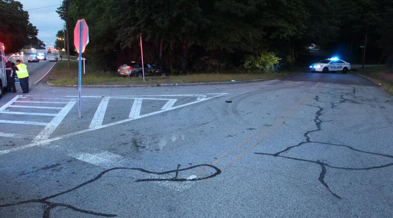 Gwinnett County police investigated the fatal crash Sunday night at the intersection of Lawrenceville Highway and Church Road.