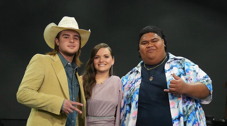 Colin Stough, Megan Danielle and Iam Tongi are the top 3 on "American Idol' season 21. FOX