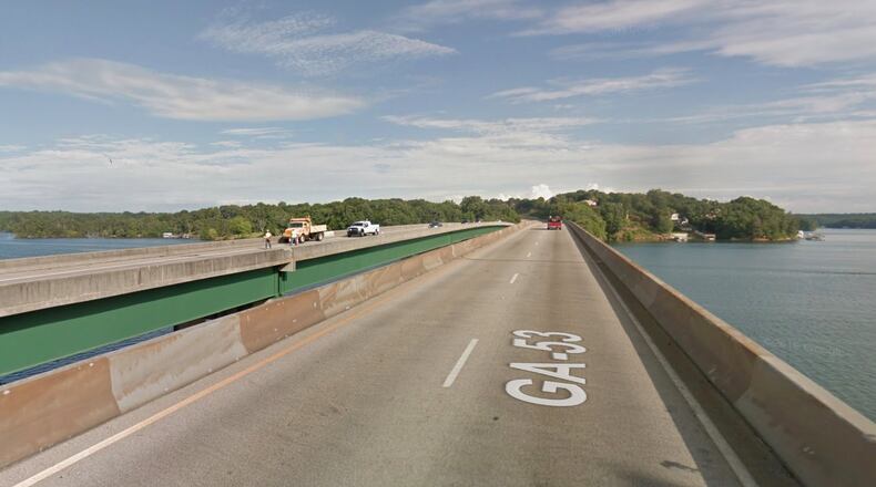 Georgia Department of Transportation construction partners will close lanes on Ga. 53 eastbound and westbound between Stephens Circle and Sportsman Club Road through mid-Dec. (Google Maps)