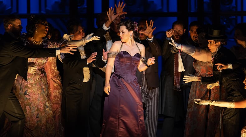 The new co-production of “La Traviata” premiered with the Washington National Opera at Kennedy Center in 2018 with Venera Gimadieva in the role of Violetta. Soprano Zuzana Marková will perform the role in Atlanta. Contributed by Scott Suchman