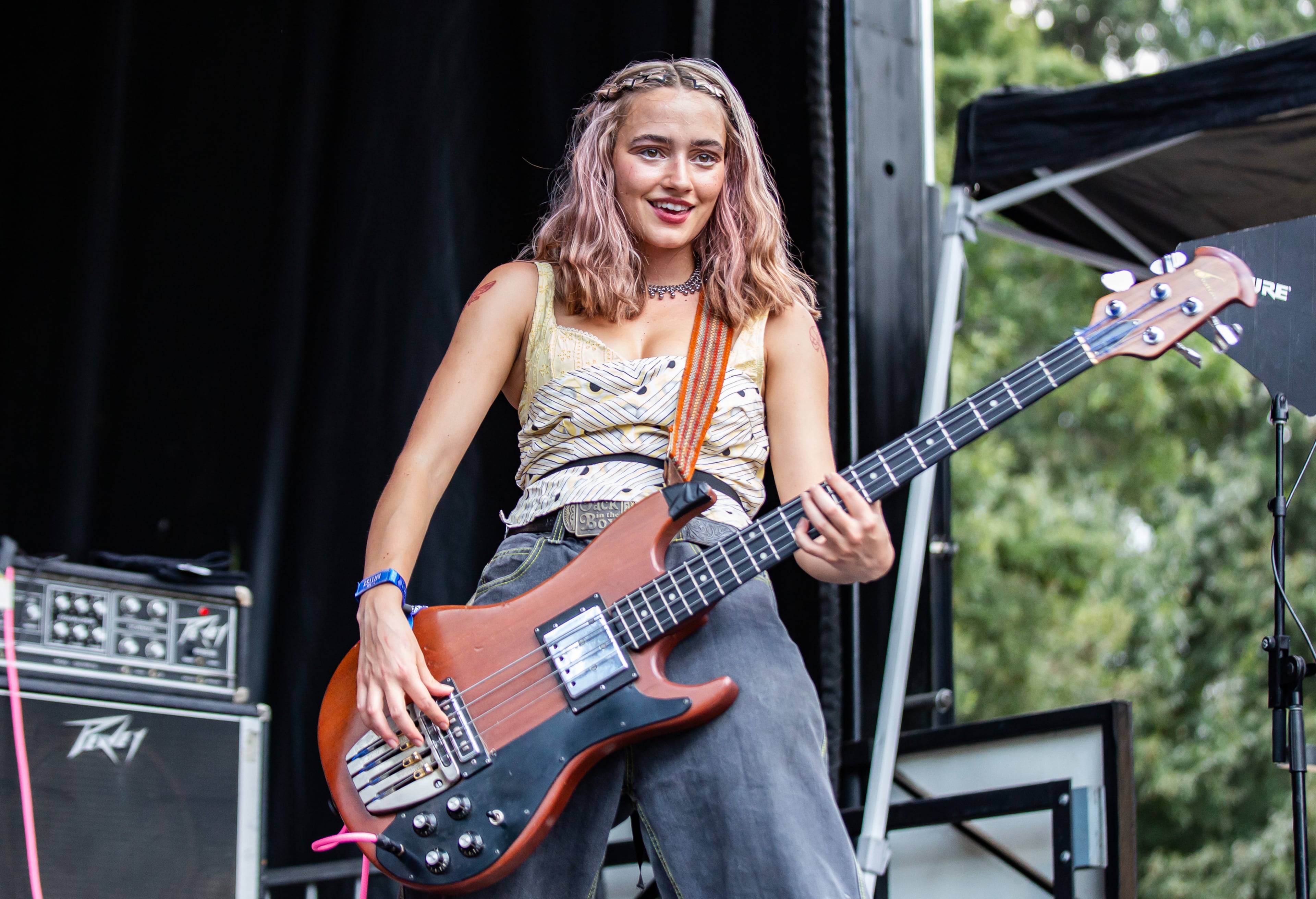 Die Spitz performs Saturday, Sept. 20, 2025, at the Shaky Knees Music Festival at Piedmont Park in Atlanta. (Ryan Fleisher for the AJC)