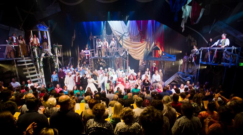 The Aurora Theatre presents their final performance of Les Miserables in Lawrenceville Sunday, Sept. 8, 2013. (Photo by: Brendan Sullivan)