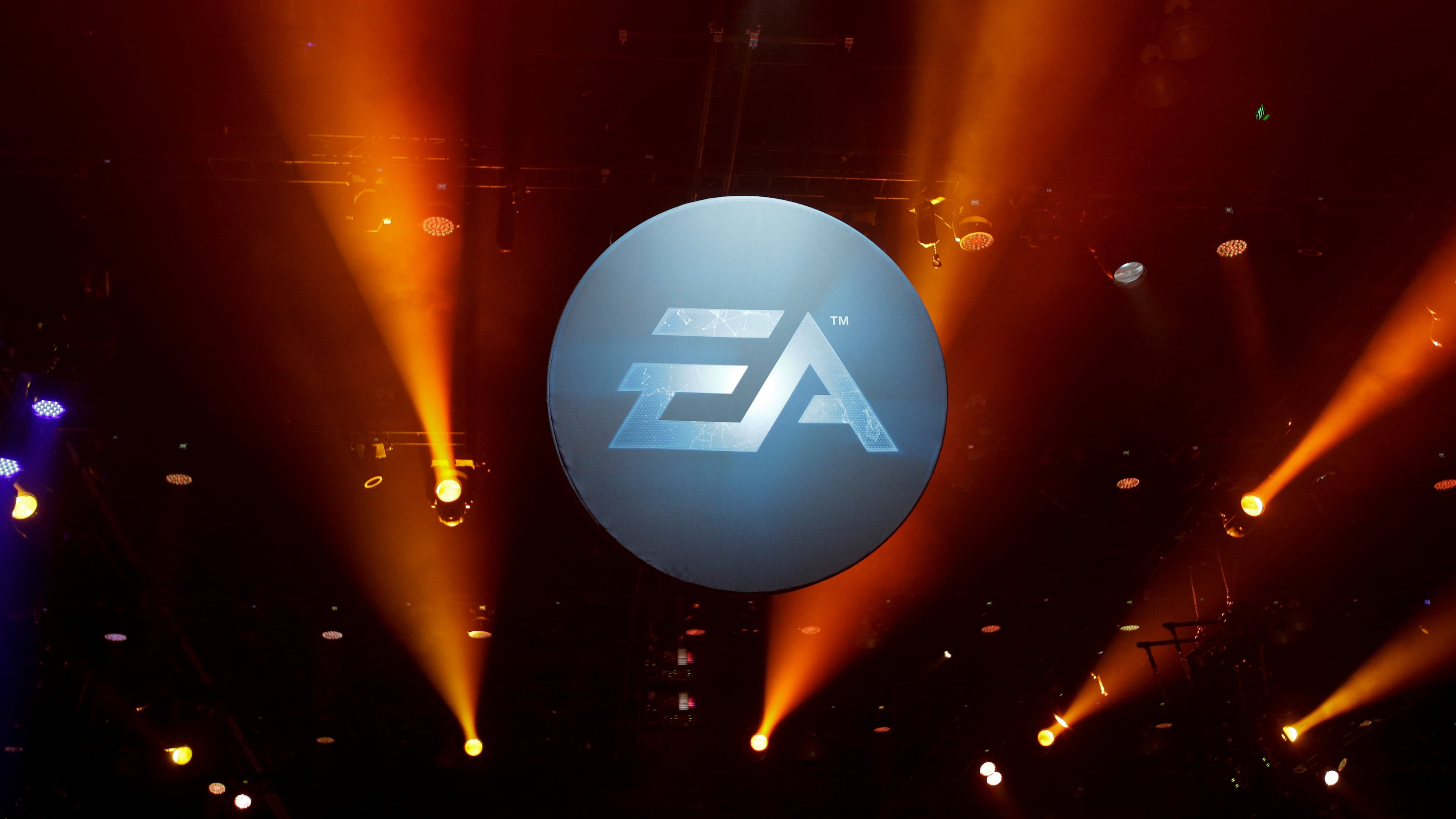 FILE - The logo for Electronic Arts is displayed during the Electronic Entertainment Expo in Los Angeles on June 12, 2013. (AP Photo/Jae C. Hong, File)