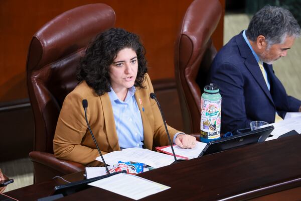 Atlanta City Council members paused regular meeting proceedings Monday to voice concerns about the contract. "I think one of the reasons it's important to discuss it is because this is the second time in about the course of a month the council has been informed by something in the press," Liliana Bakhtiari, shown during a meeting last year, said. (Jason Getz/AJC 2025)