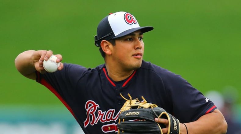 Braves prospect Rio Ruiz projects to hit for power in the big leagues. (Curtis Compton/ccompton@ajc.com)