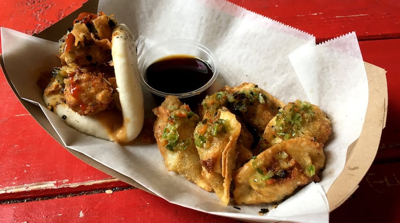 The cauliflower bang bang bao and kimchi dumplings are among the impressive vegetarian options at Mushi Ni. CONTRIBUTED BY WYATT WILLIAMS