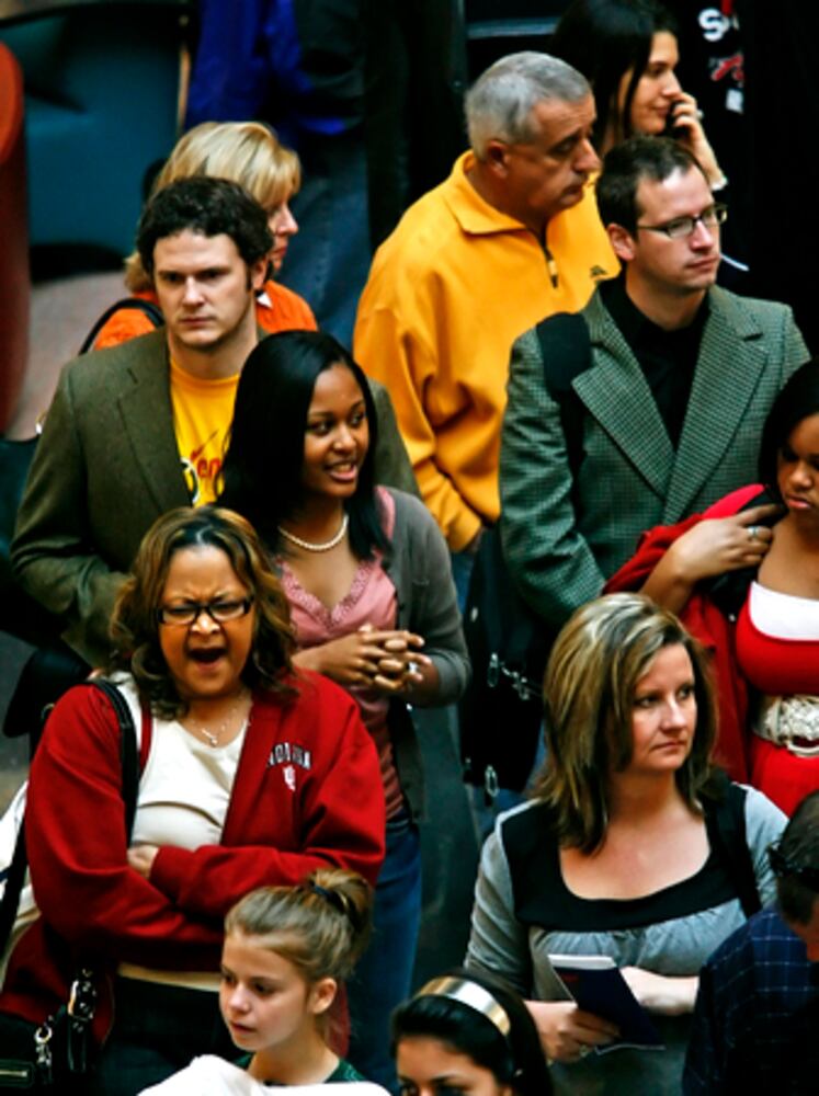 It's busy everywhere: Scenes from the nation's airports