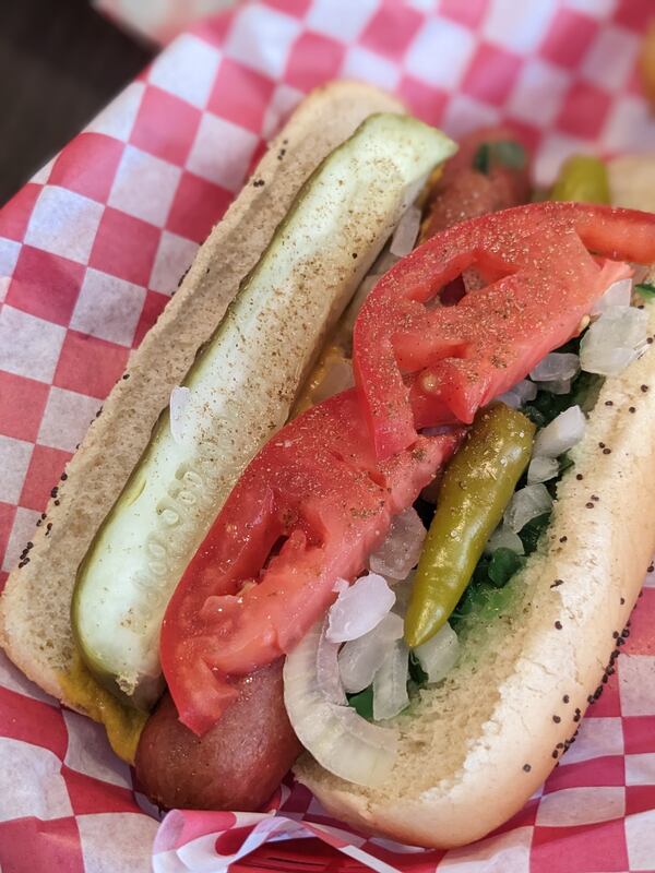 At Skip's, you'll find Chicago-style hot dogs. Paula Pontes for The Atlanta Journal-Constitution.