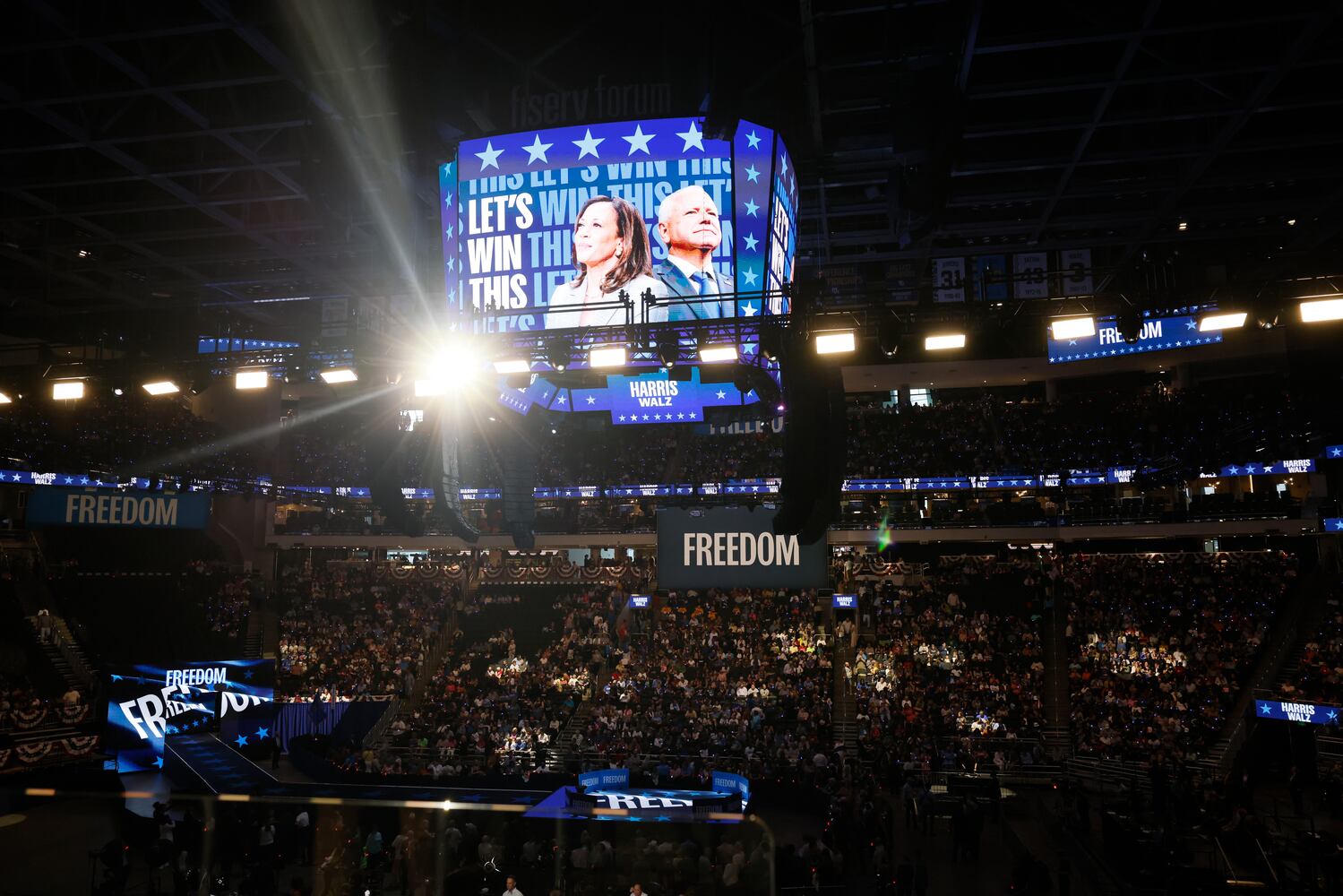 Vice President Kamala Harris and Governor Tim Walz rally