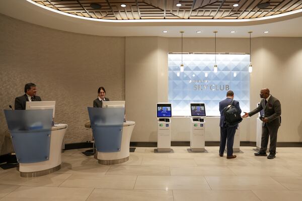 Delta's Concourse C Sky Club in the Atlanta airport recently received a face-lift. (Samantha Hurley/Delta Air Lines)