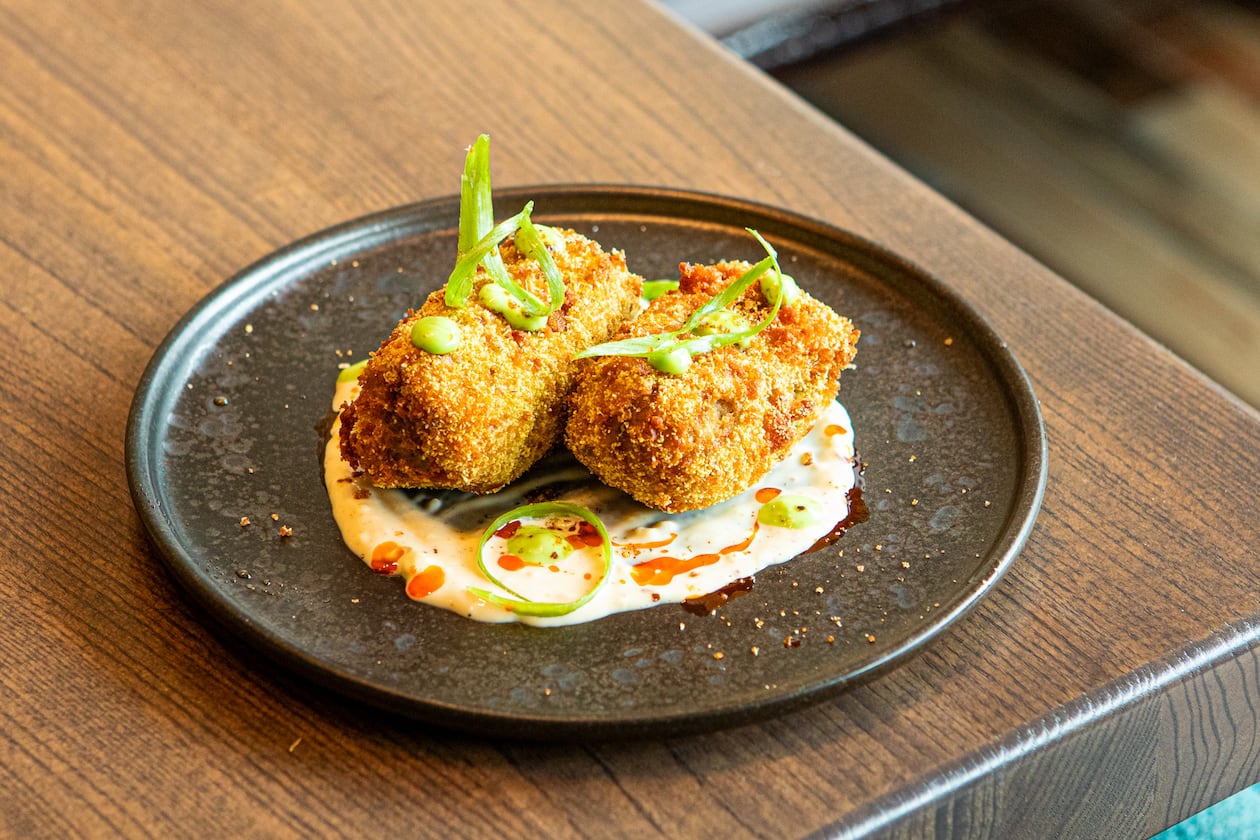 The recipe for Auburn Angel's Seafood Croquettes are based on the salmon croquettes executive chef and co-owner Robert Butts ate as a child. (Aaliyah Man for the AJC)