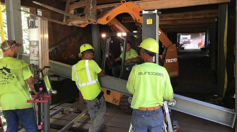 Smyrna shared some pictures on its Facebook from week nine inside the construction site at the Concord Road covered bridge. The revamp is slated to take four months.