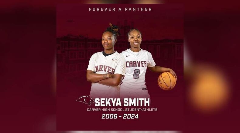 Sekya Smith, 18, was a senior basketball player at Carver Early College in Atlanta. She was killed in a suspected drive-by shooting on Christmas Eve.