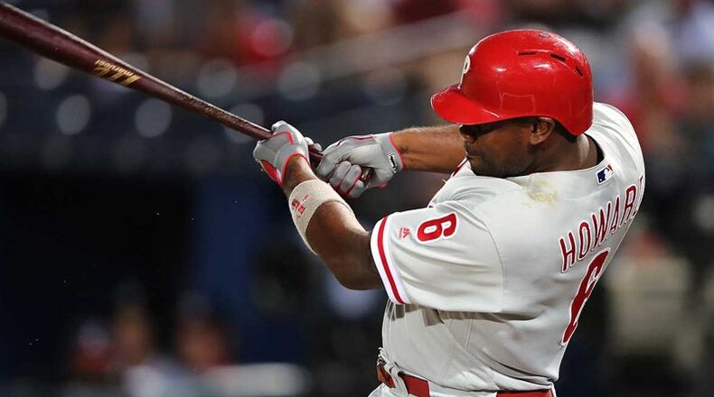 Former National League MVP Ryan Howard has signed a minor league contract with the Braves. The 37-year-old will report to extended spring training and then to Triple-A Gwinnett. (Curtis Compton/AJC file photo)