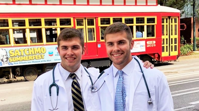 Austin and Bailey Ross graduated from medical school this spring from Tulane University in New Orleans. They recently began their residency programs as orthopedic surgeons in Louisiana and at Emory in Atlanta.
