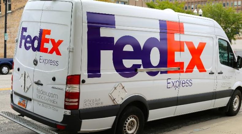 File photo of a FedEx Express truck.