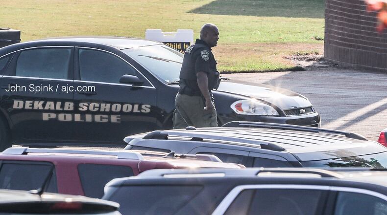 A 19-year-old woman was carjacked Jan. 14 while she waited for her brother in the parking lot of Lithonia High School. (John Spink / John.Spink@ajc.com)