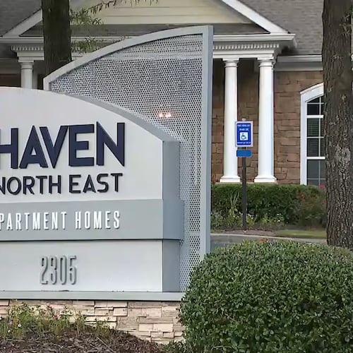 Two people are dead following a domestic incident at the Haven North East apartments on Saturday, Aug. 30, 2025, police said. (Courtesy of Channel 2 Action News)