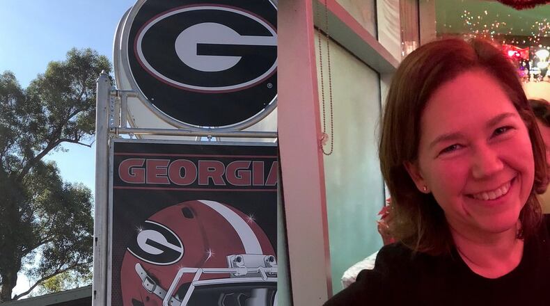 In the photo on the left, taken in December 2017, Carla Dunn weighed 198 pounds. In the photo on the right, taken in December, she weighed 130 pounds.(Photos contributed by Carla Dunn)