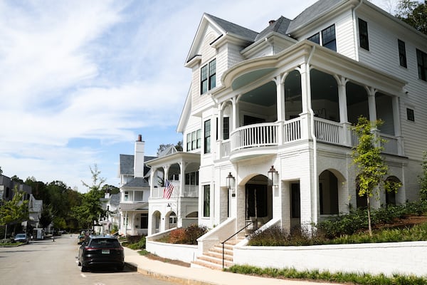 The sun shines down on the Serenbe neighborhood in Chattahoochee Hills on Friday, Oct. 3, 2025. Steve Nygren outlines 12 principles of biophilic communities in his new book “Start in Your Own Backyard.” (Abbey Cutrer/AJC)
