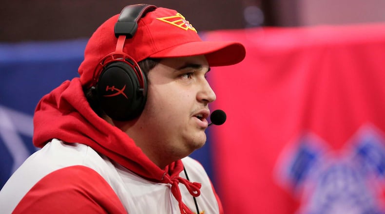Here Dat Boy Shotz (Connor Rodrigues) plays NBA 2K. From Leemore, California, Rodrigues essentially runs the offense of Hawks Talon GC, a team of six e-sport athletes living in Atlanta who professionally play the NBA 2K video game.